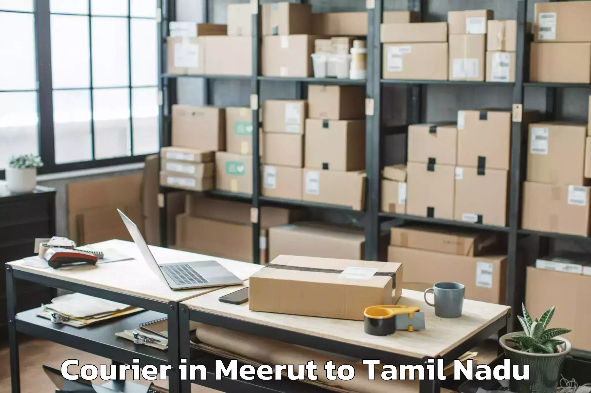 Affordable Meerut to Uttiramerur Courier